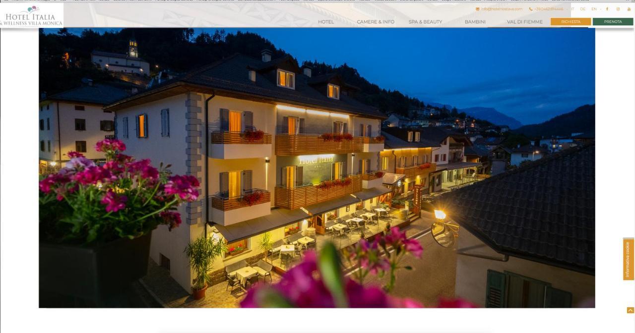 Hotel Italia Castello-Molina di Fiemme ภายนอก รูปภาพ