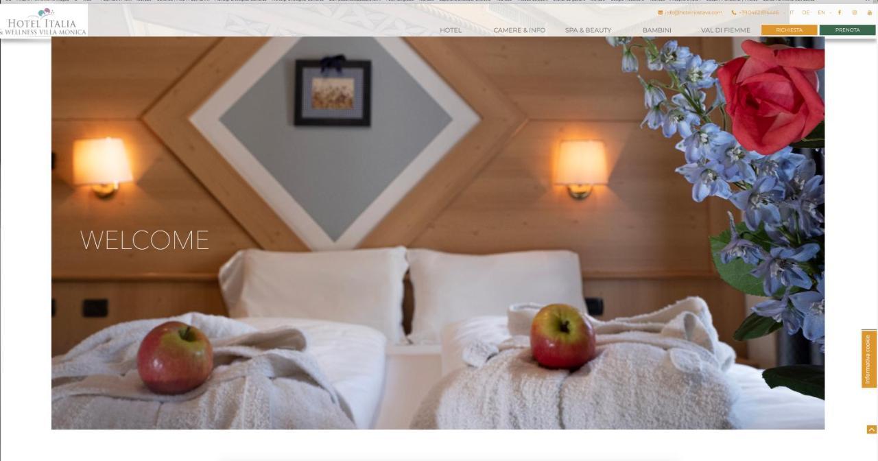 Hotel Italia Castello-Molina di Fiemme ภายนอก รูปภาพ